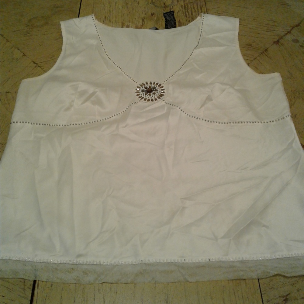 Beautiful Ivory Embellished Blouse